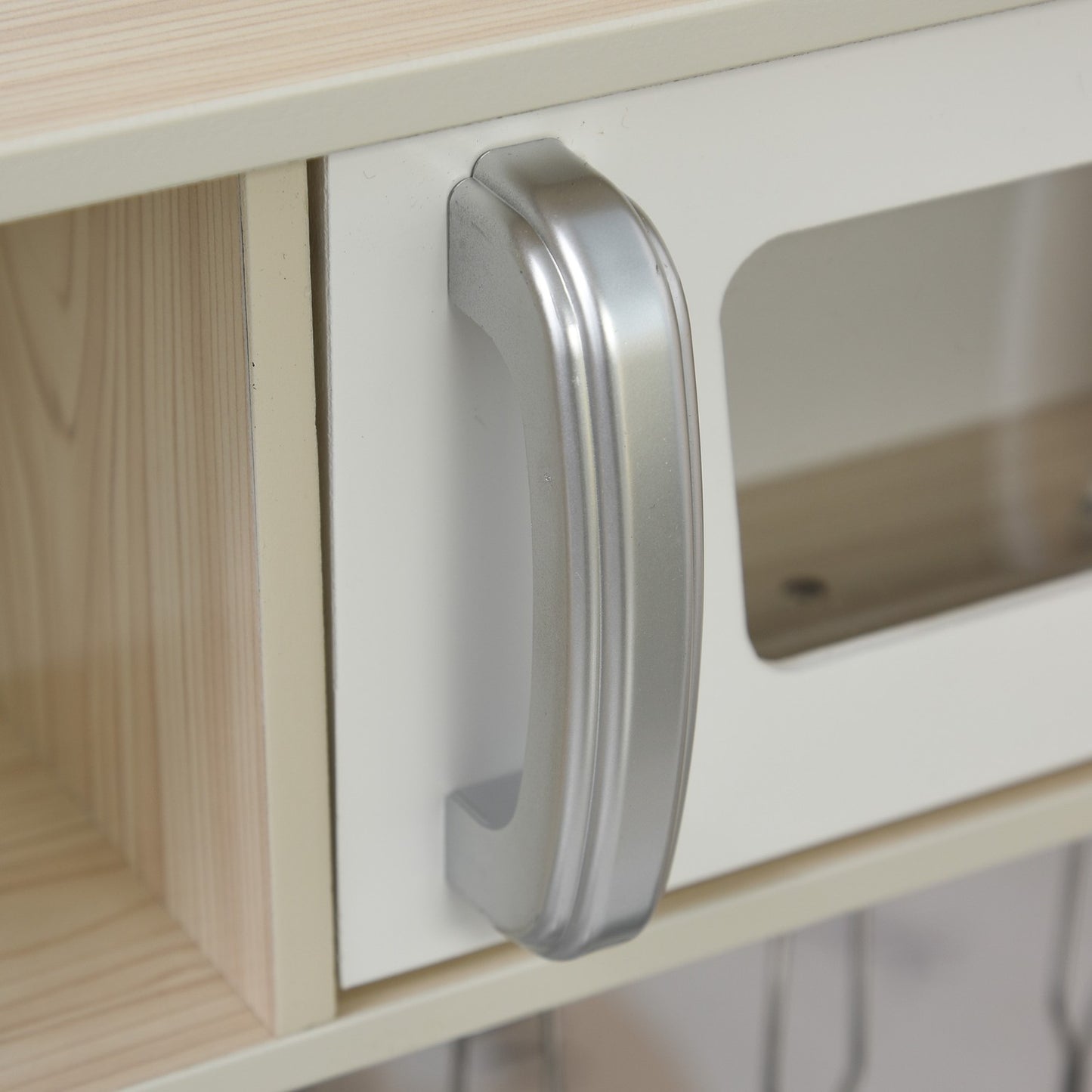 Toy kitchen with accessories, Pine & MDF, 3 years+, White
