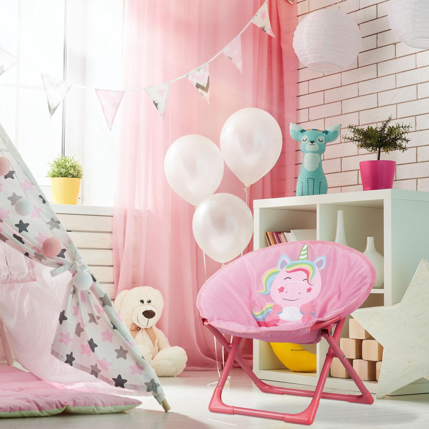 Children's moon chair foldable