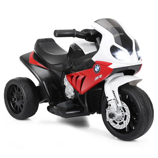 Children's motorcycle with training wheels 6 V electric motorcycle with music 66 x 37 x 44.5 cm red