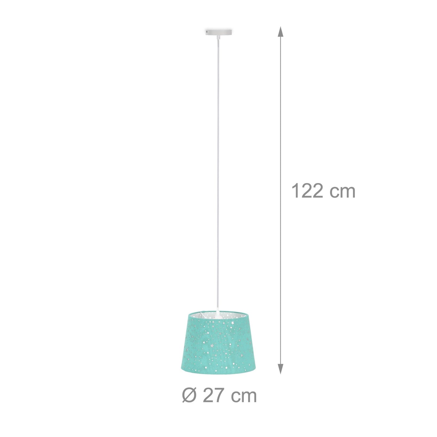 Children's room lamp in fabric