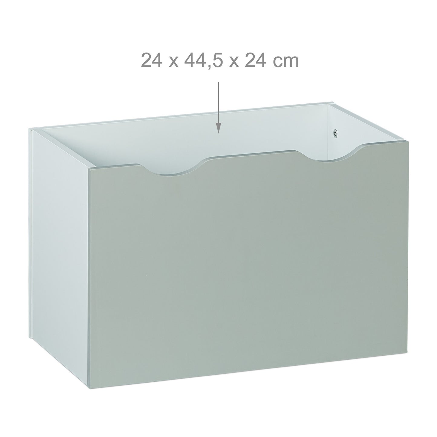 Children's room shelf with toy box