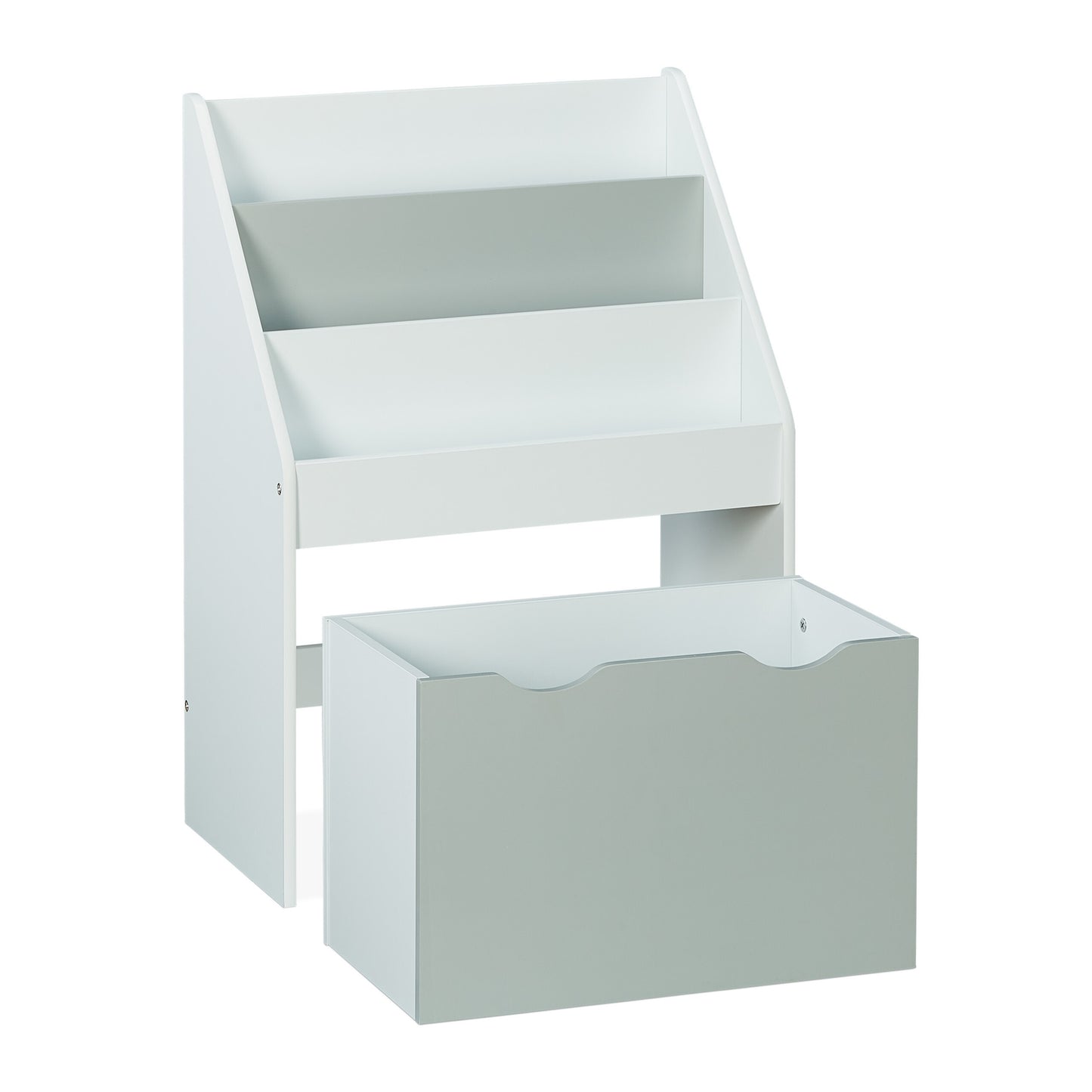 Children's room shelf with toy box