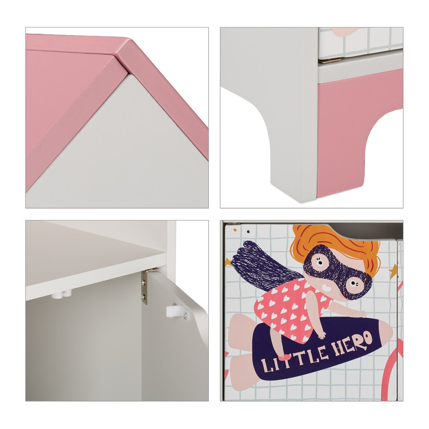 Children's shelf Heroine with doors