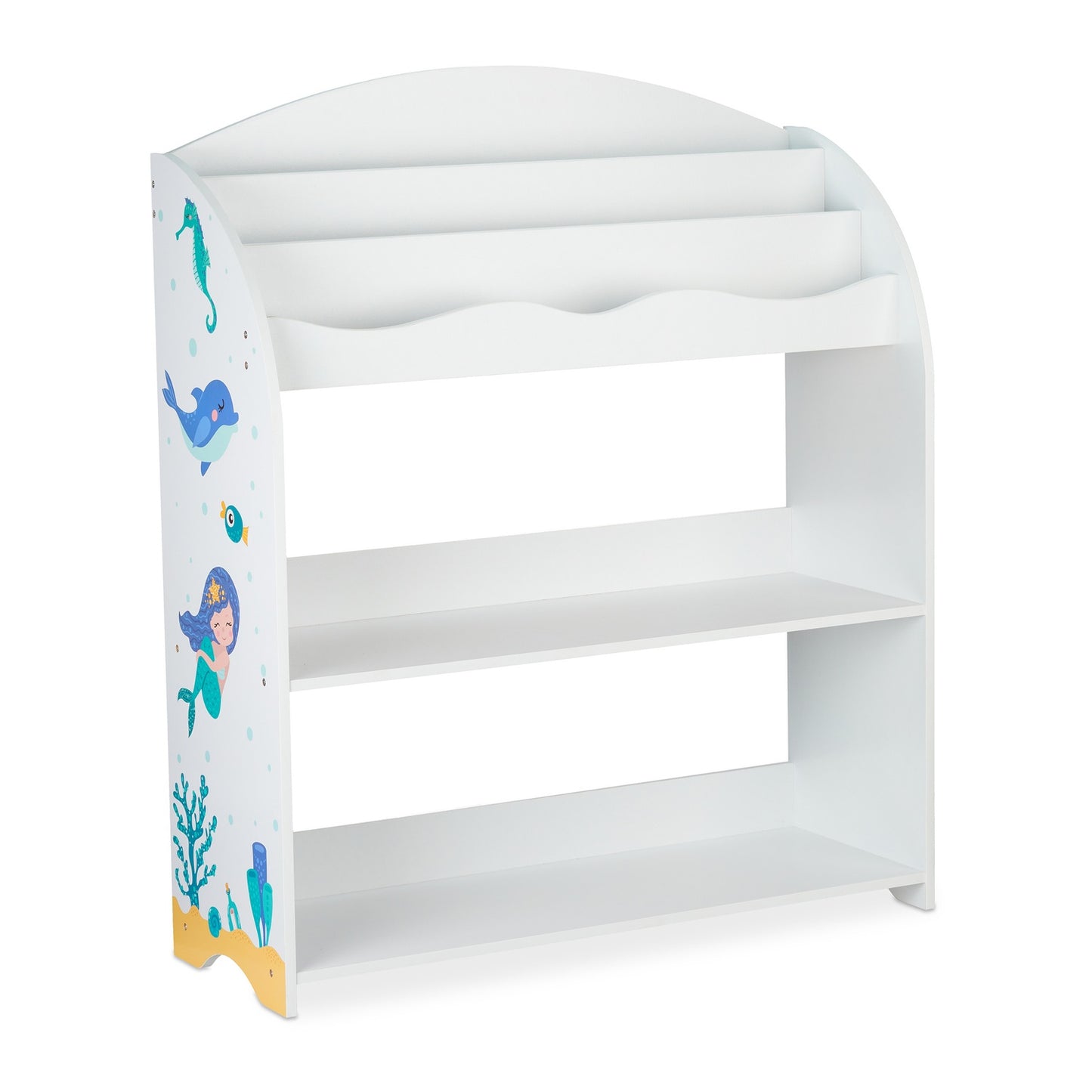 Children's shelf with 4 fabric drawers