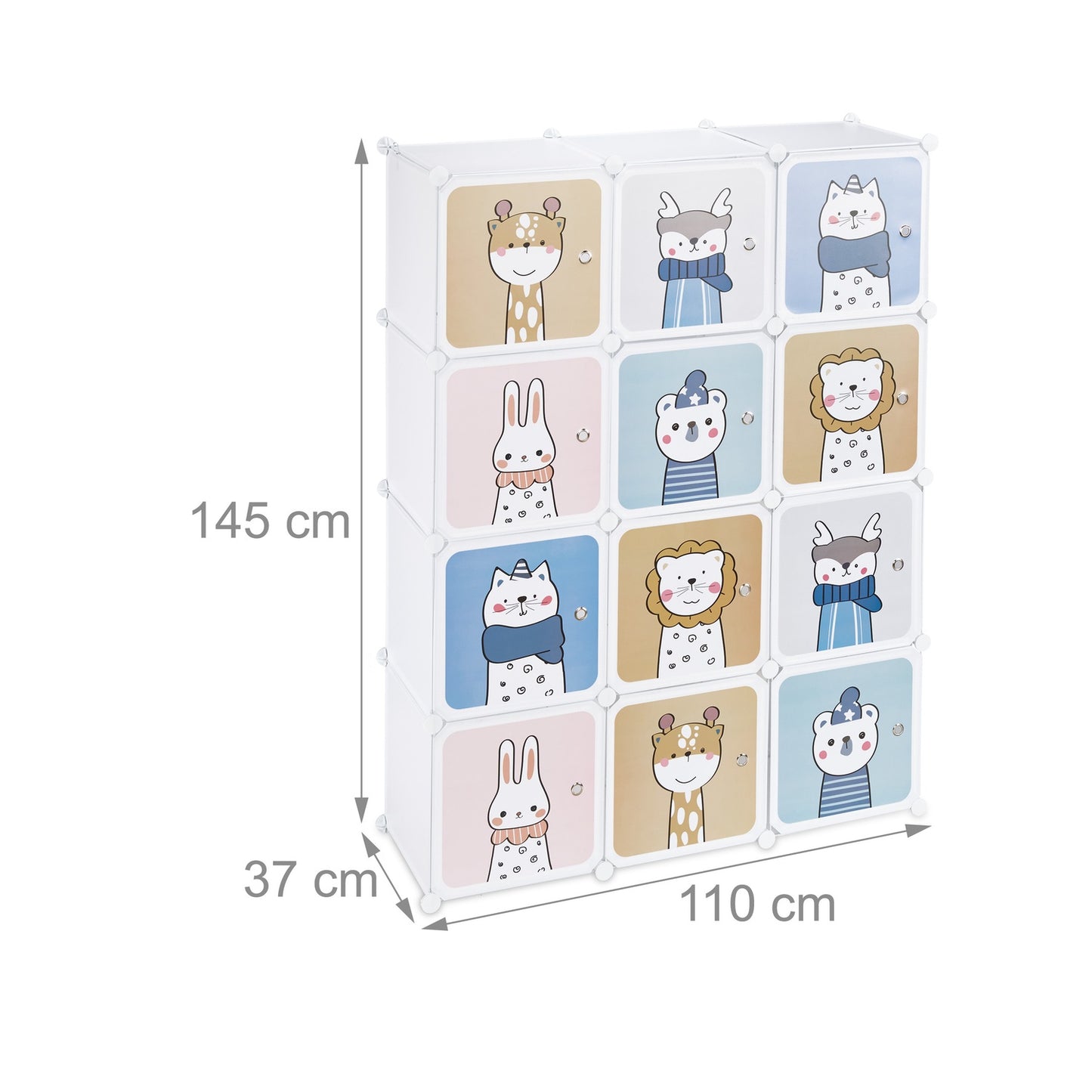 Children's shelf with clothes rails