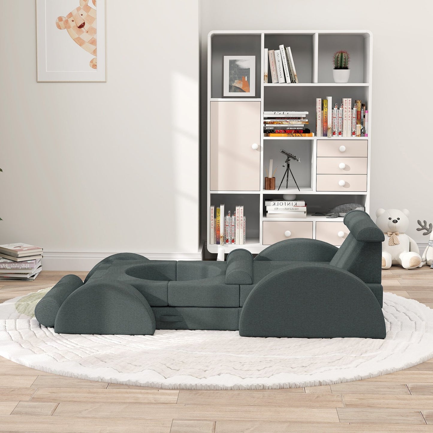 Modular Toddler Foam Play Sofa - 14 Piece Set