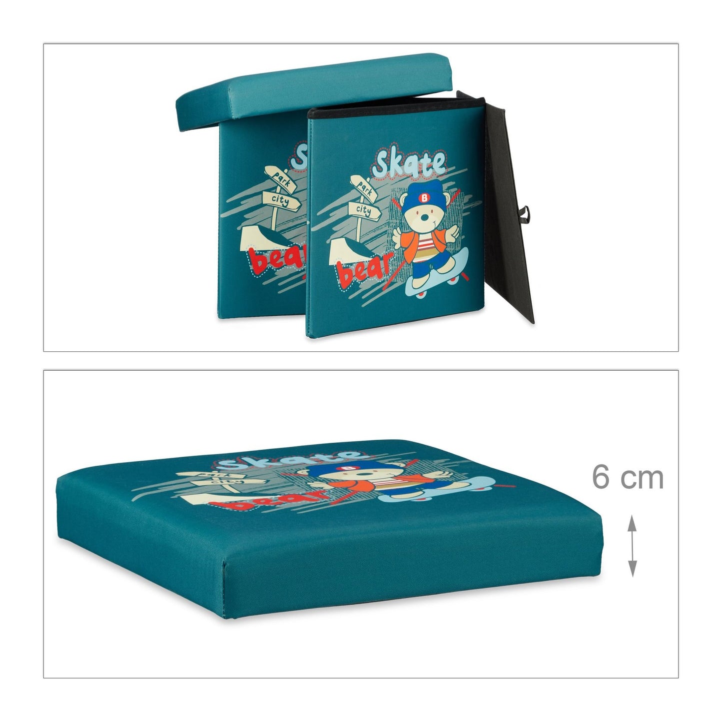 Children's stool with storage space