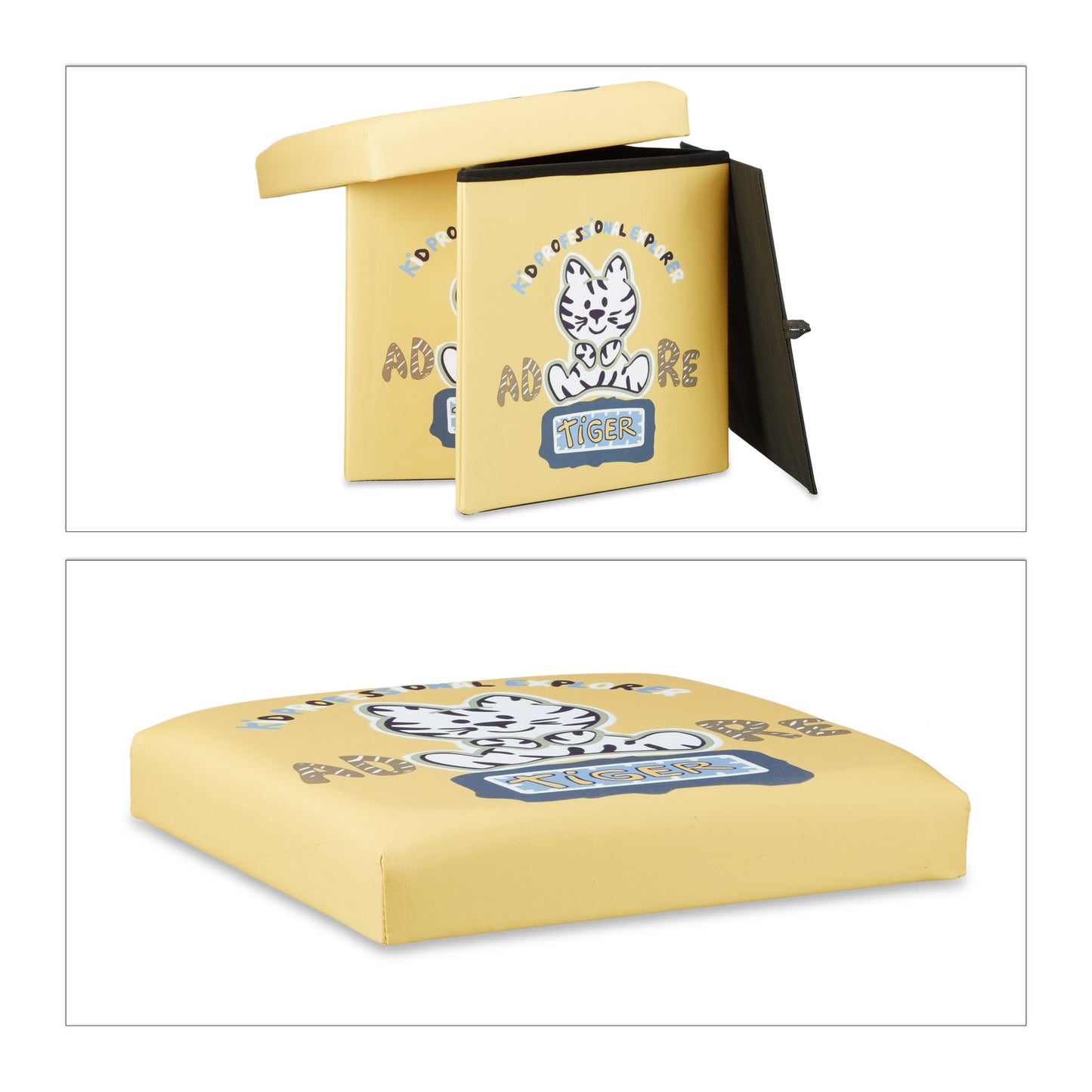 Children's stool with storage space