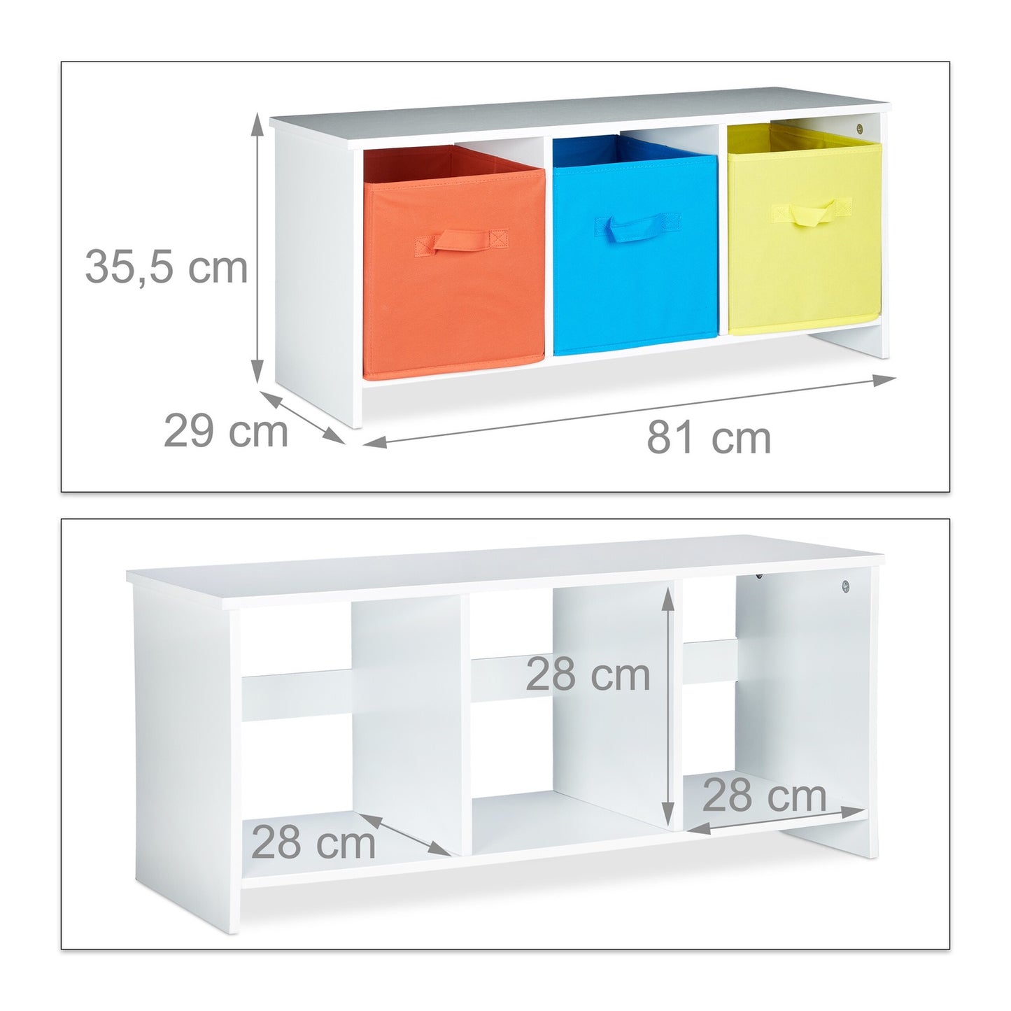 Children's storage bench ALBUS