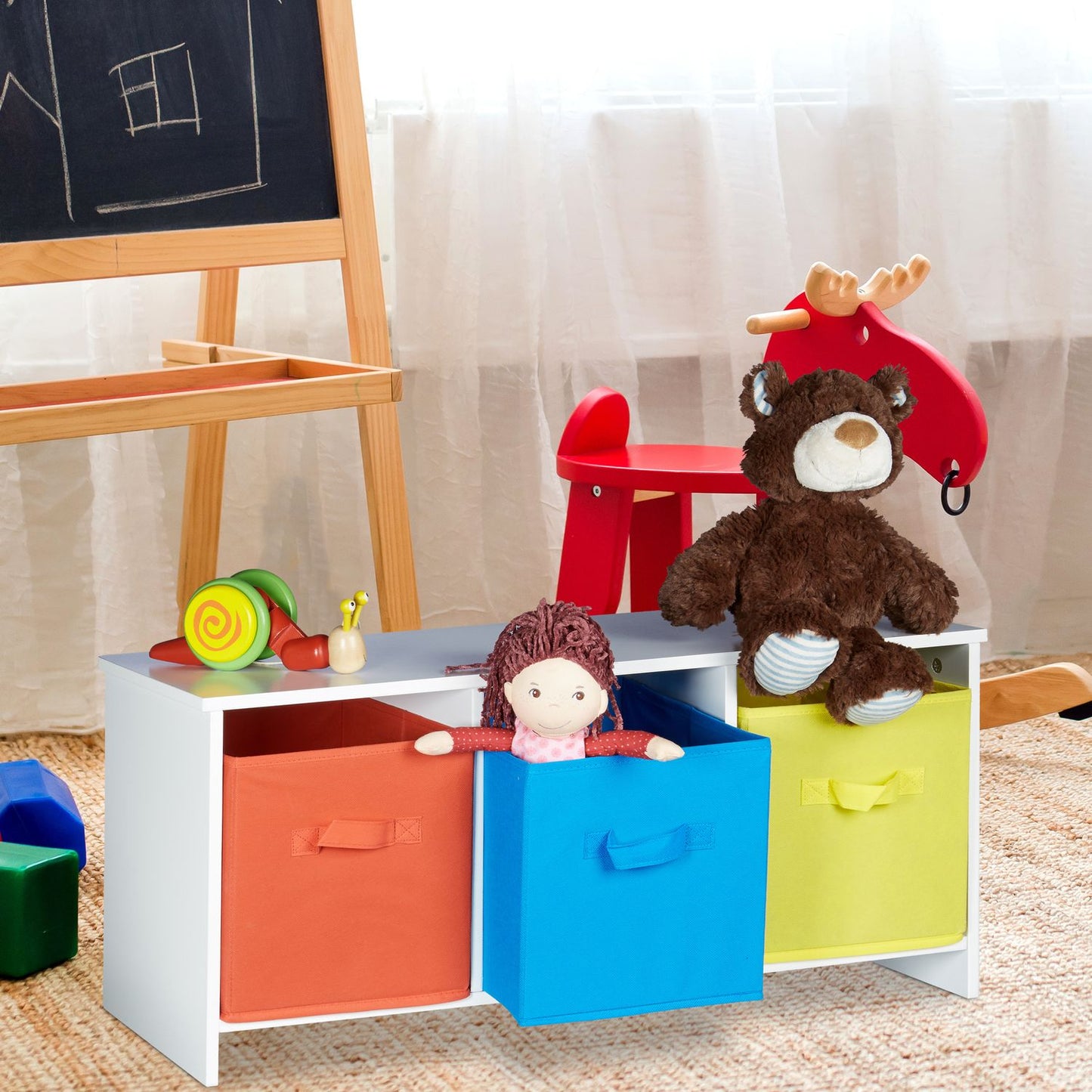Children's storage bench ALBUS