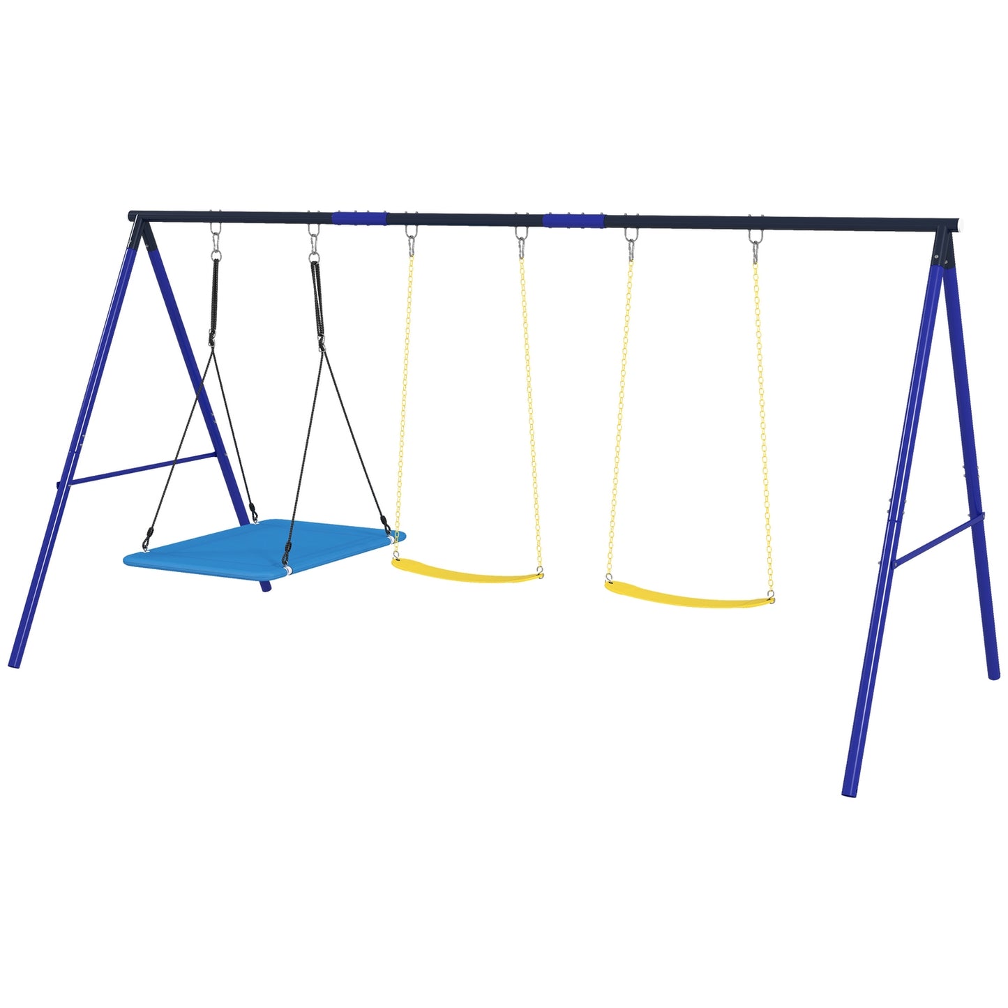 Outdoor children's swings - Platform and belt swings