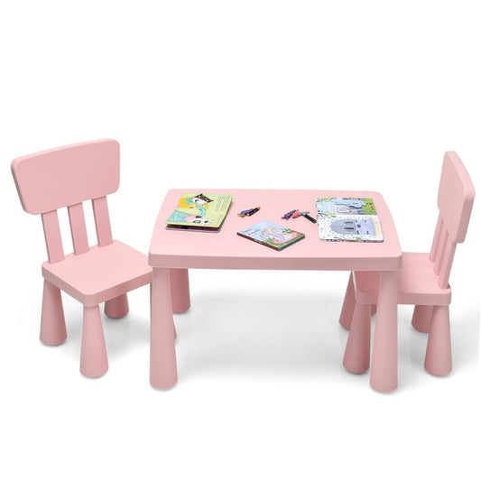 Children's table and 2 chairs 3 pieces. Children's seating group children's furniture set pink