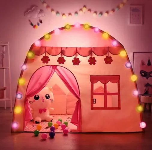 Children's tent HOME + lights 23472
