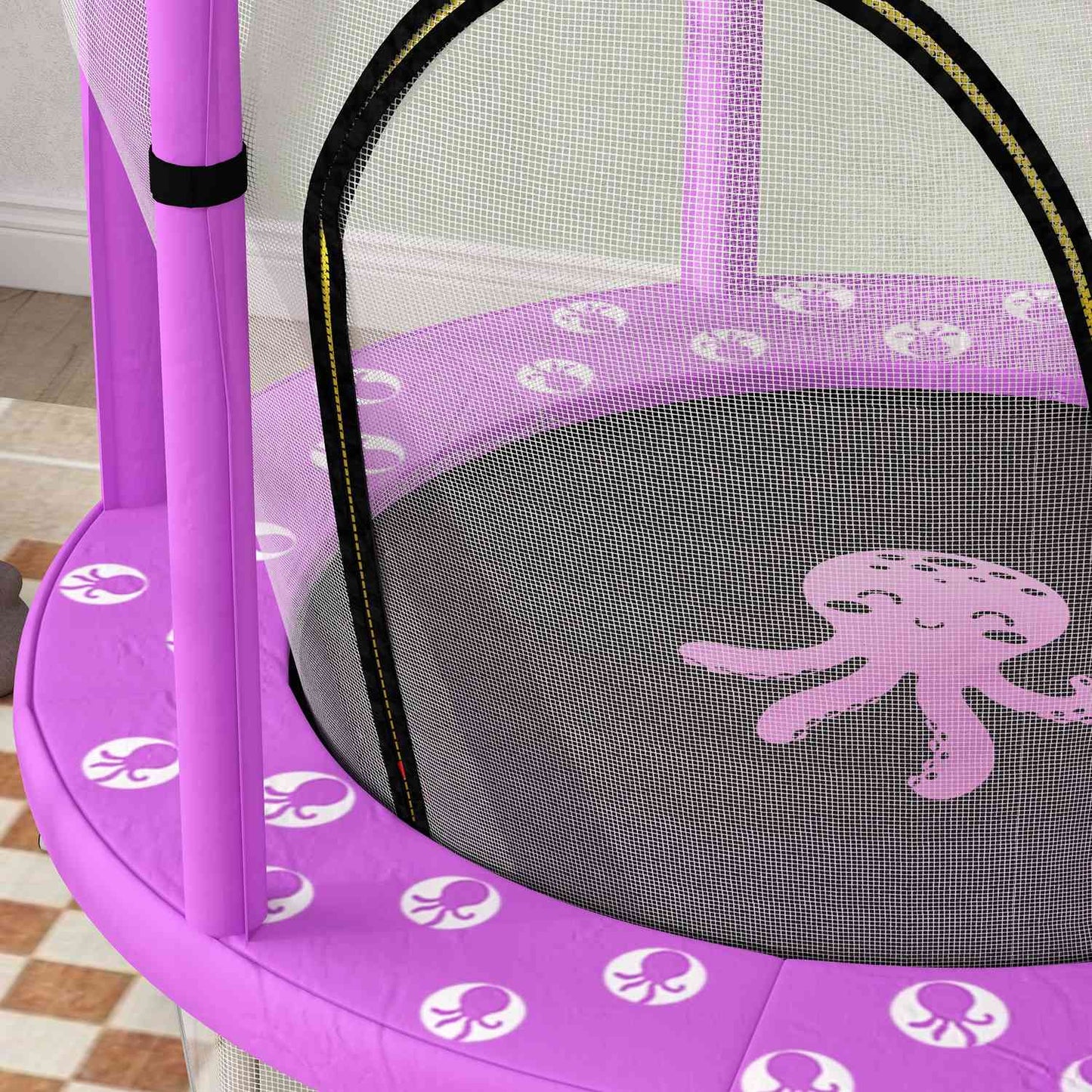 Children's trampoline with safety net, Ø140 cm