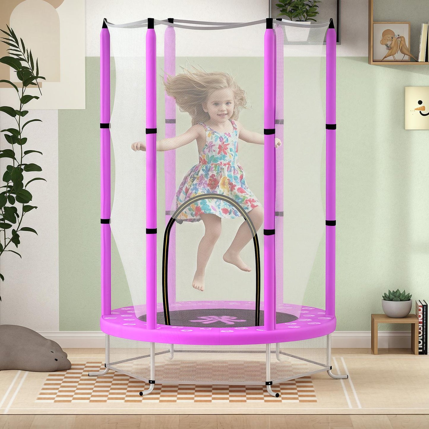 Children's trampoline with safety net, Ø140 cm