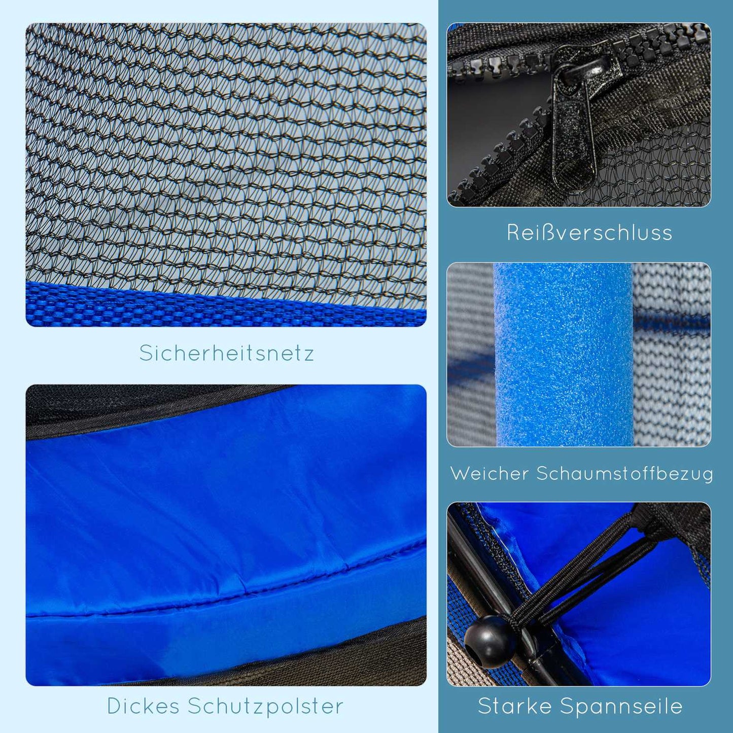 Garden trampoline for children with safety net Ø140 cm