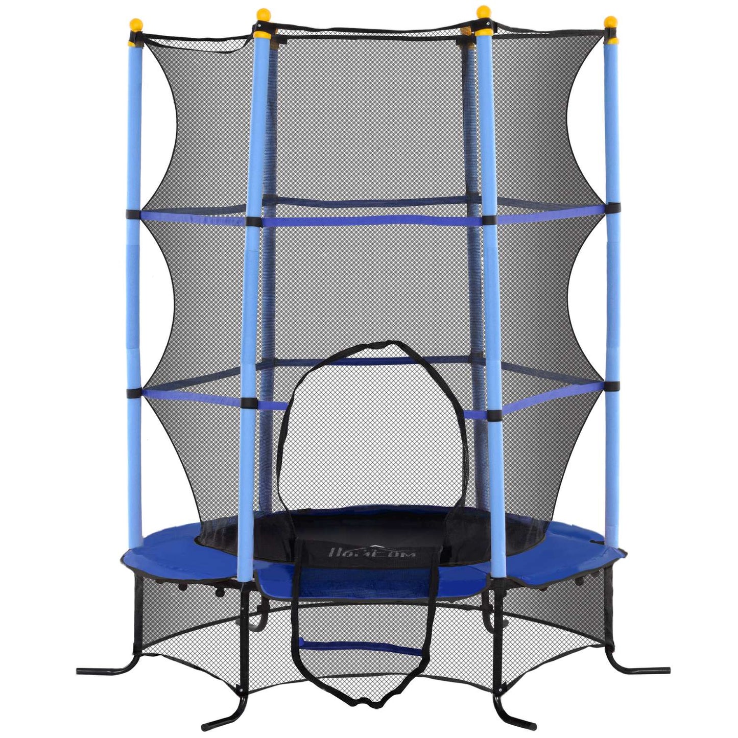 Garden trampoline for children, Ø163 cm, Safety net, Blue