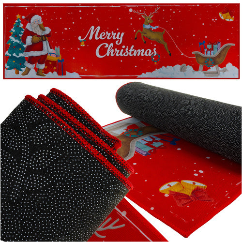 Christmas Anti-Slip Rug 160x50 cm – Quick-Drying Mat