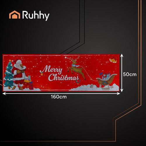 Christmas Anti-Slip Rug 160x50 cm – Quick-Drying Mat