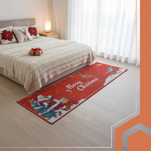 Christmas Anti-Slip Rug 160x50 cm – Quick-Drying Mat