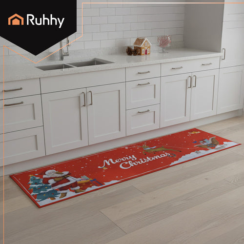 Christmas Anti-Slip Rug 160x50 cm – Quick-Drying Mat