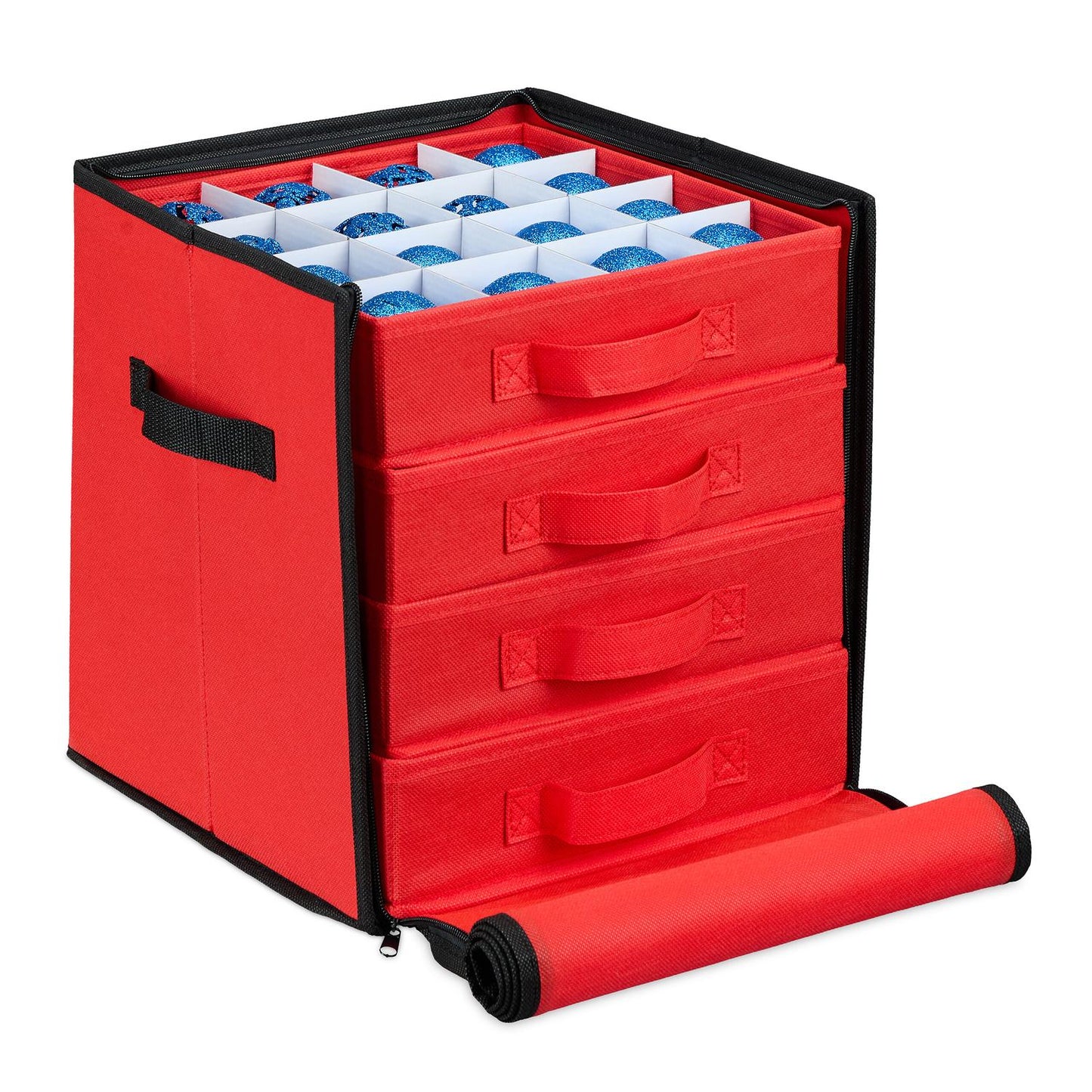 Christmas Bauble Storage Box with Adjustable Dividers