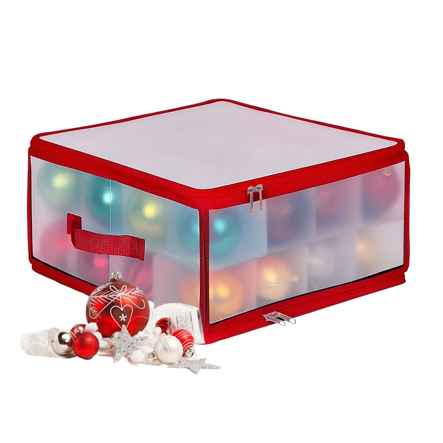 Christmas Bauble Storage Box with Adjustable Dividers