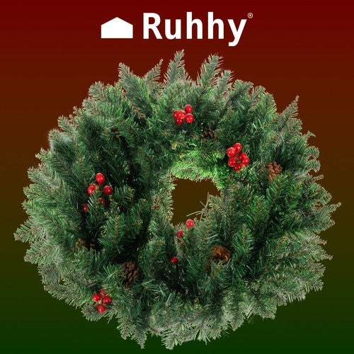 Christmas Decoration Door Wreath Decorative Ornamental Ornament 60cm Thick XXL
