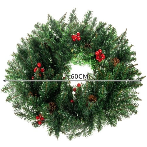 Christmas Decoration Door Wreath Decorative Ornamental Ornament 60cm Thick XXL