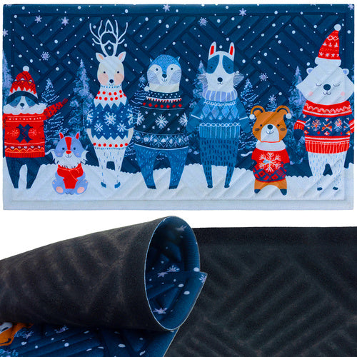 Christmas Doormat 75x45cm – Durable, Easy-Clean Mat