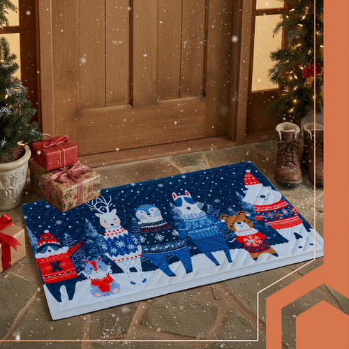 Christmas Doormat 75x45cm – Durable, Easy-Clean Mat