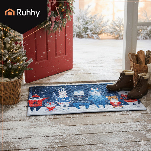 Christmas Doormat 75x45cm – Durable, Easy-Clean Mat