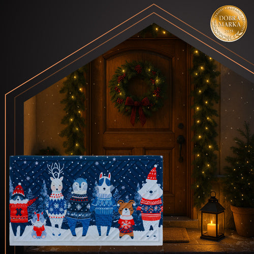Christmas Doormat 75x45cm – Durable, Easy-Clean Mat