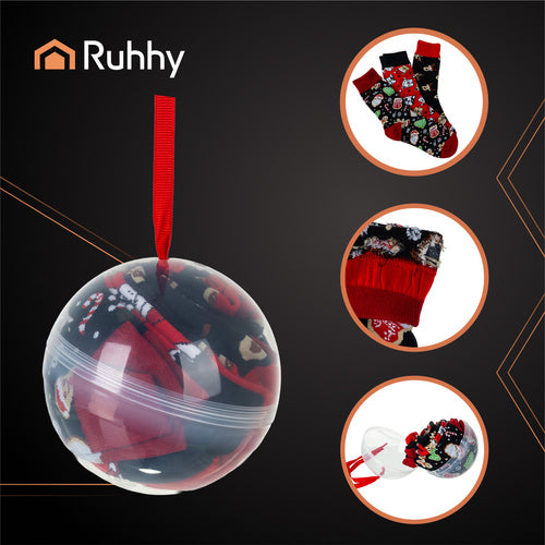Christmas Socks Set – 3 Pairs, Unisex, Size 38-43