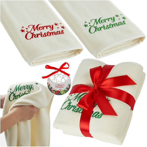 Christmas Towels Set of 2, Cotton, 50x100 cm