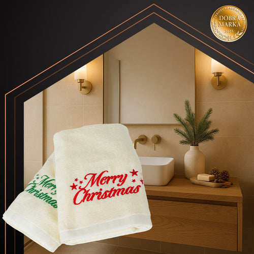 Christmas Towels Set of 2, Cotton, 50x100 cm