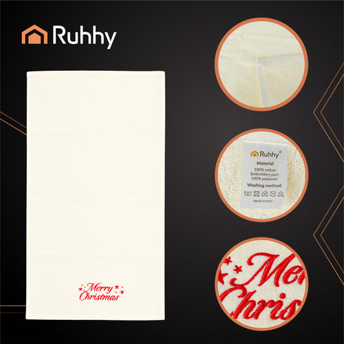 Christmas Towels Set of 2, Cotton, 50x100 cm