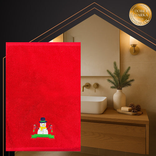 Christmas Towels Set of 3 – Cotton, Red/Green/White