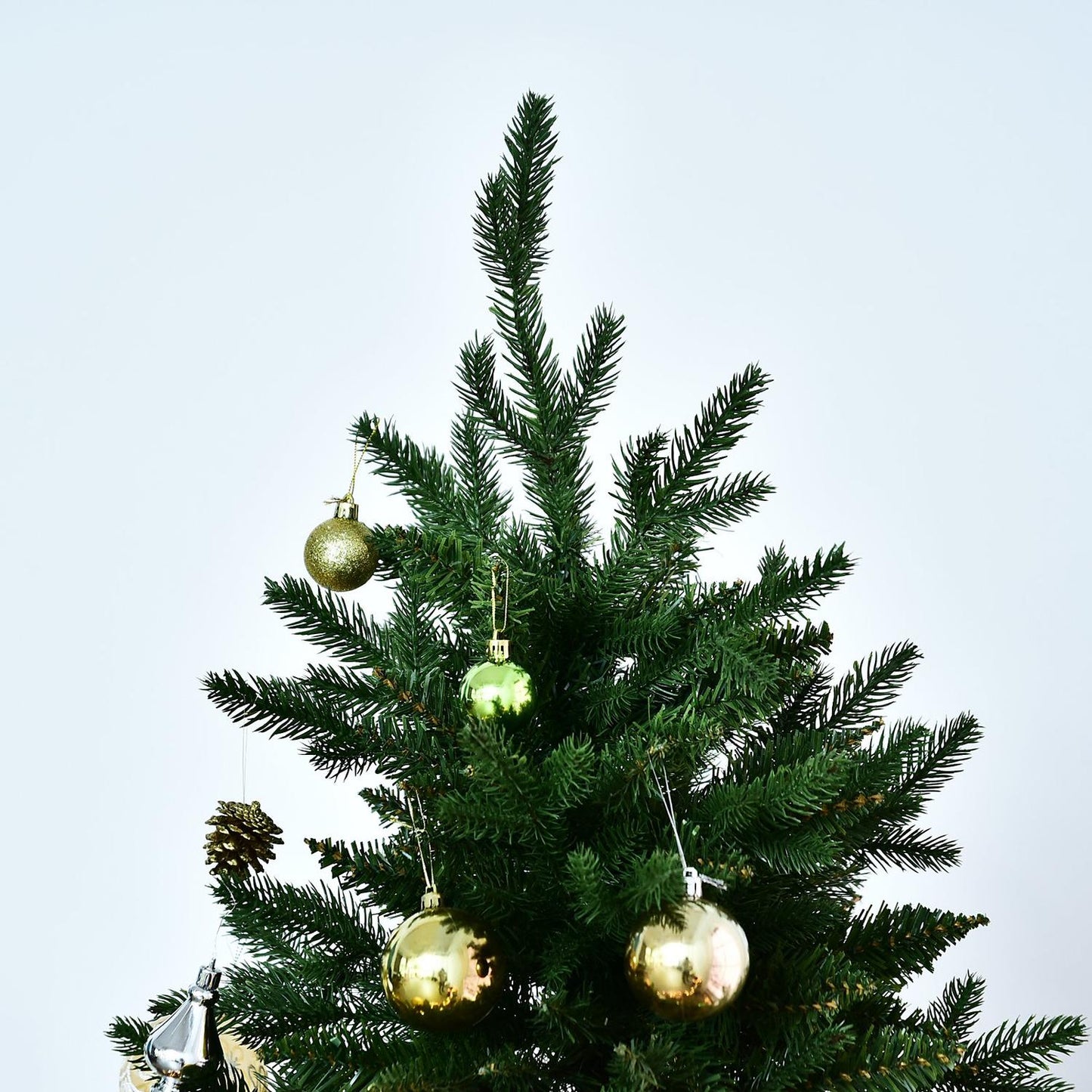 1.8m Artificial Christmas Tree, Dense Spruce, Metal Base