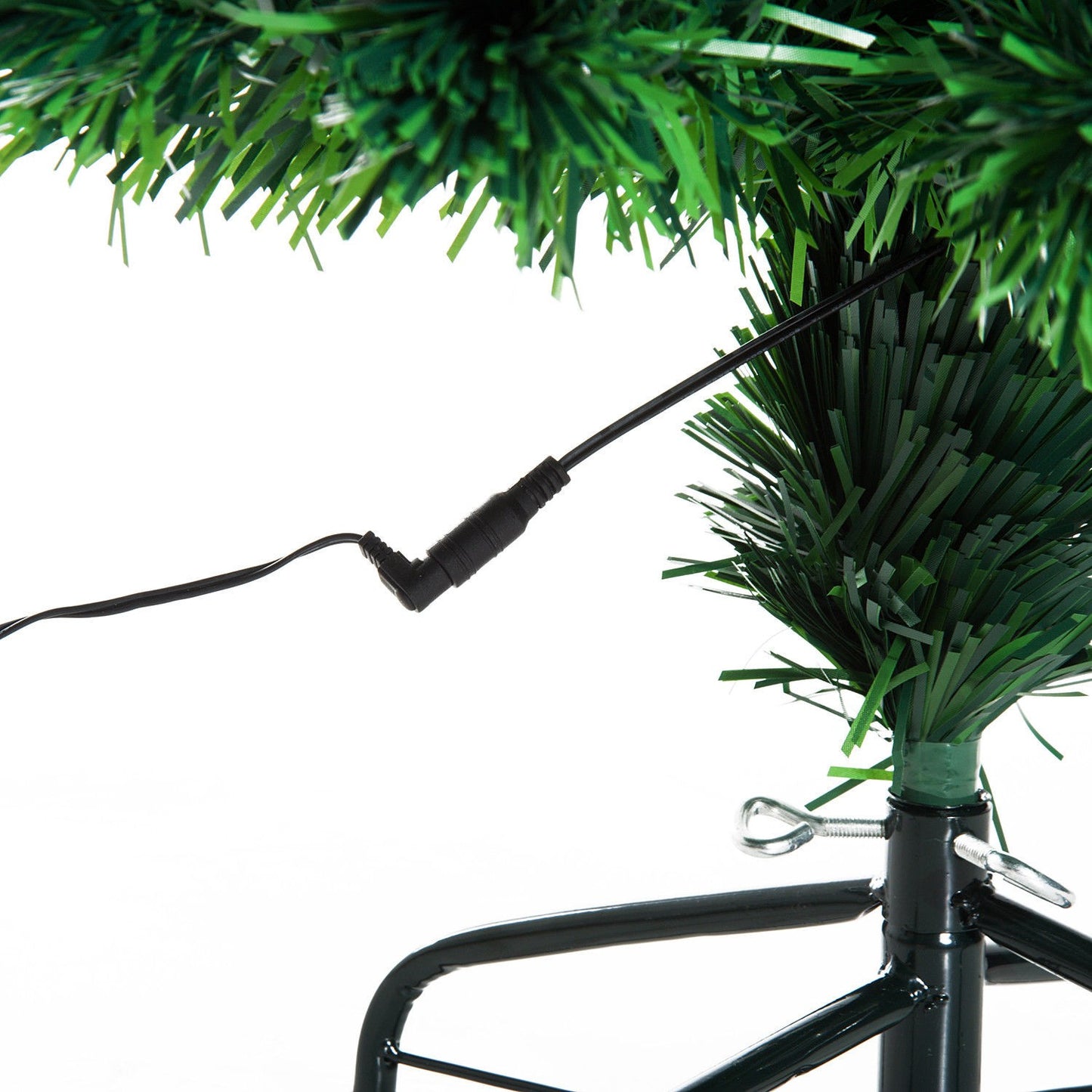 Fiber optic Christmas tree with LED lights, 120 cm
