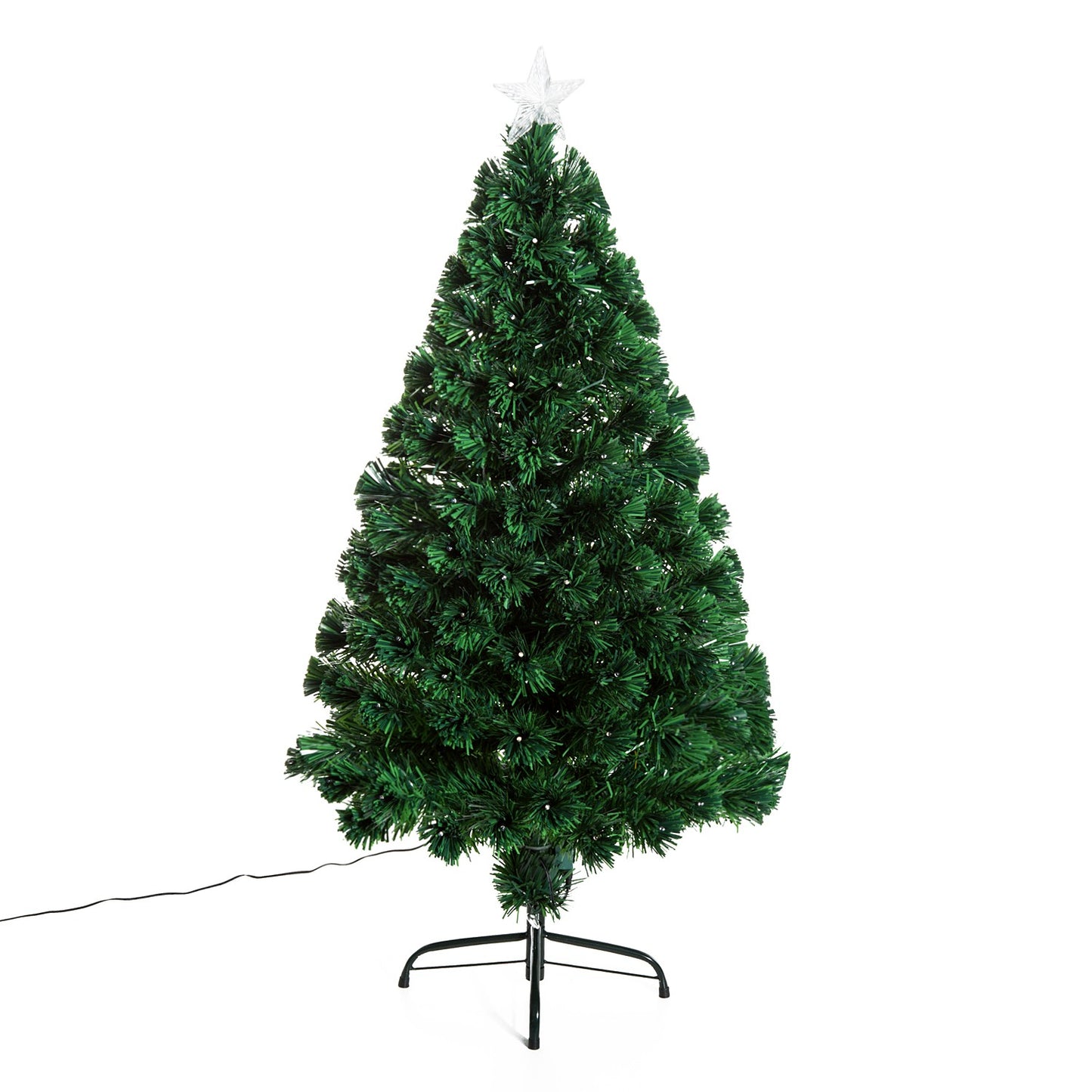 120 cm artificial Christmas tree with LED fiber lights