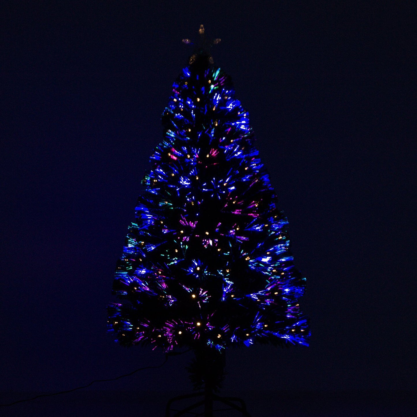 120 cm artificial Christmas tree with LED fiber lights