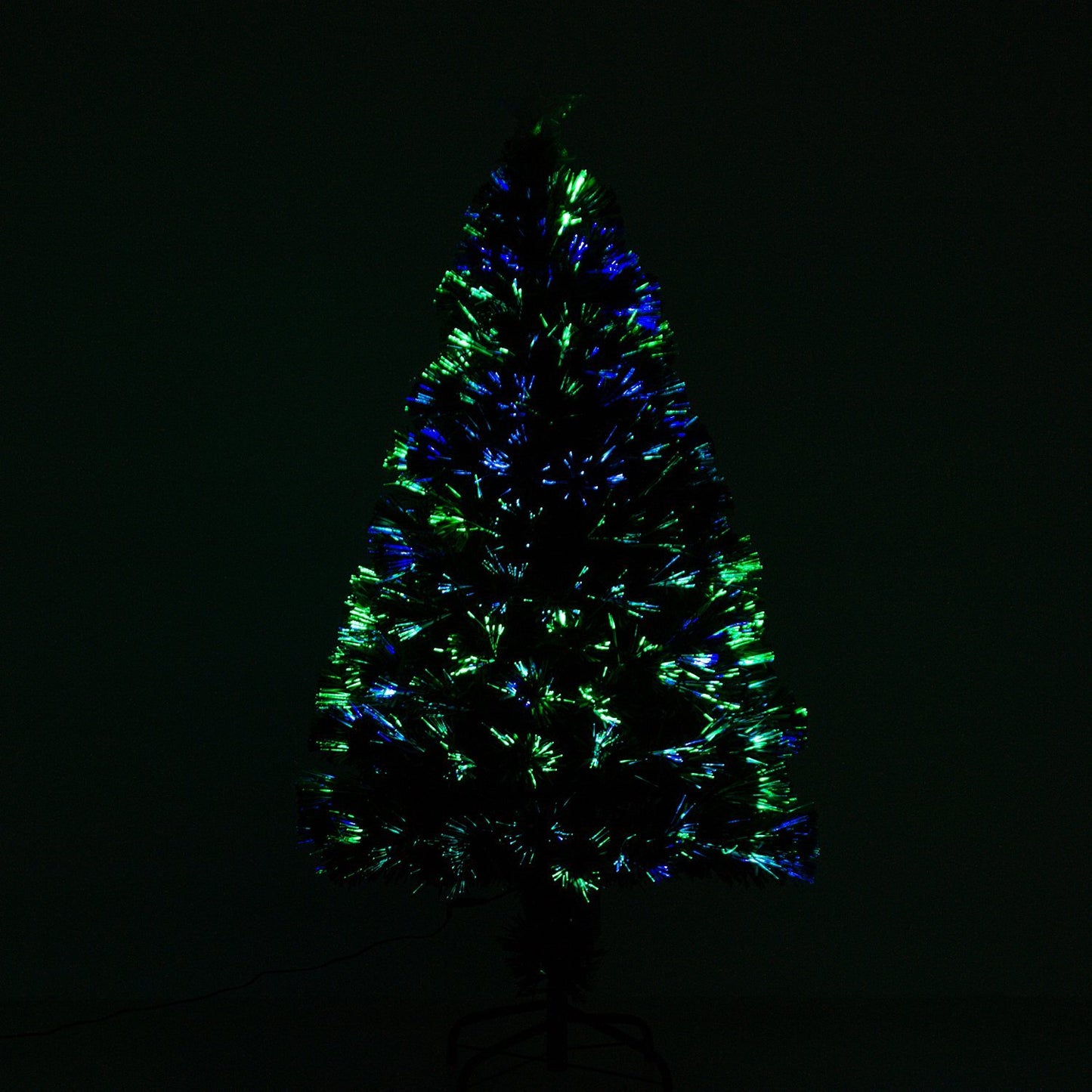 120 cm artificial Christmas tree with LED fiber lights