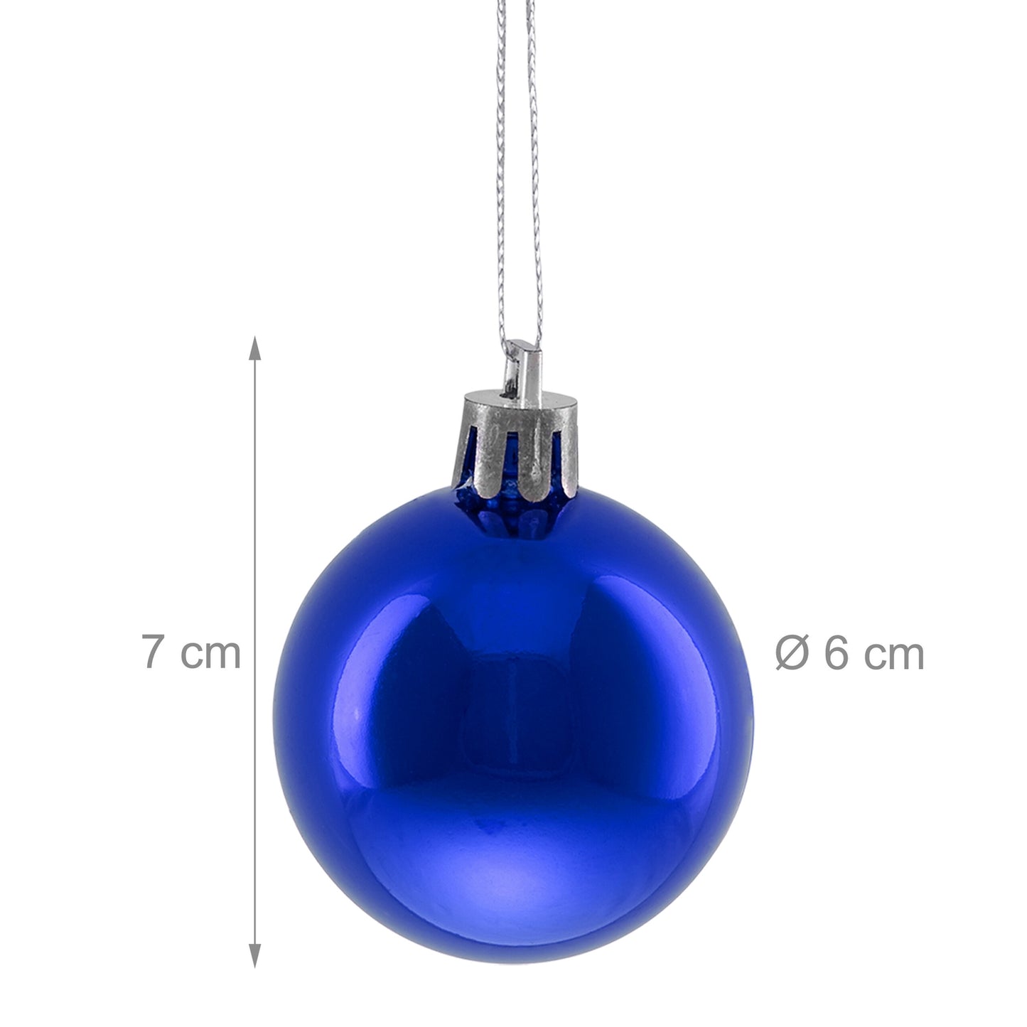 Christmas Tree Baubles, 50 Shiny Ornaments Set