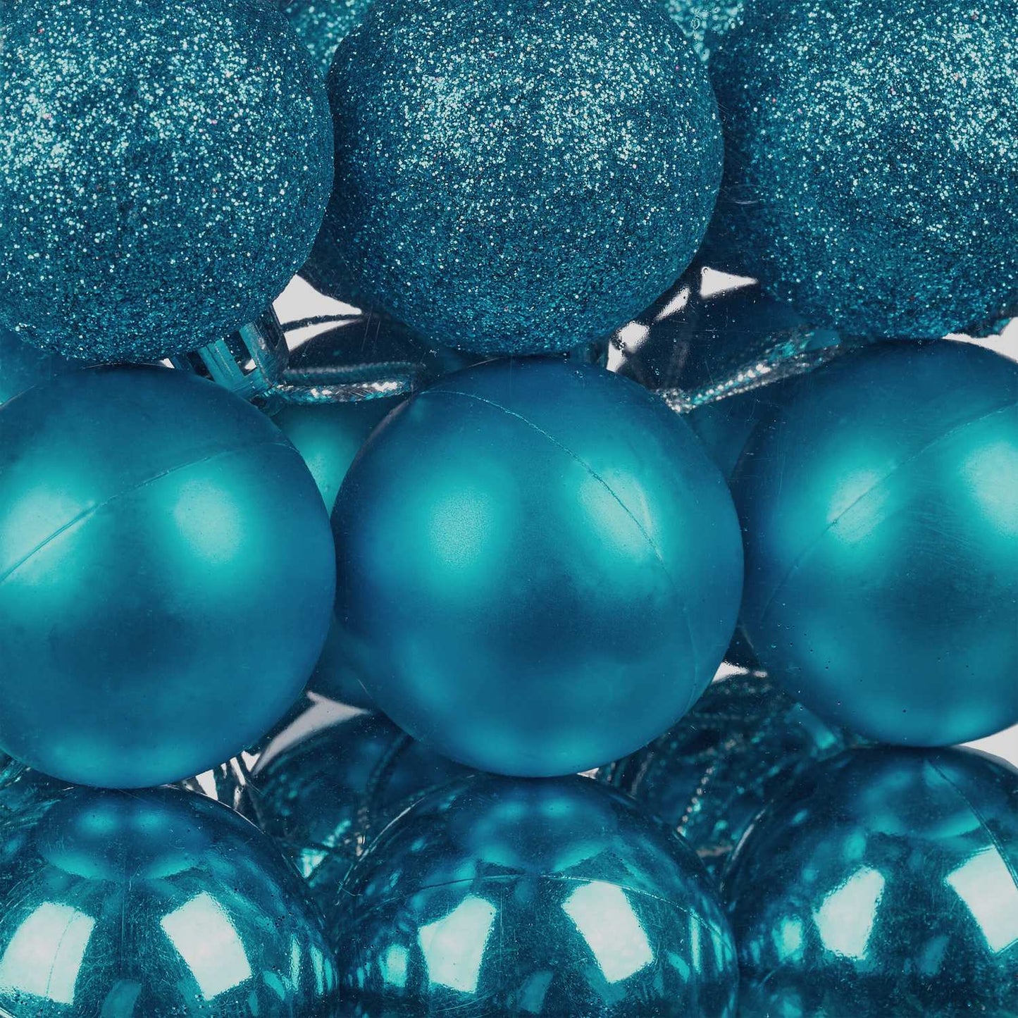 Christmas Tree Baubles Set, 100 Pieces, 3 Designs