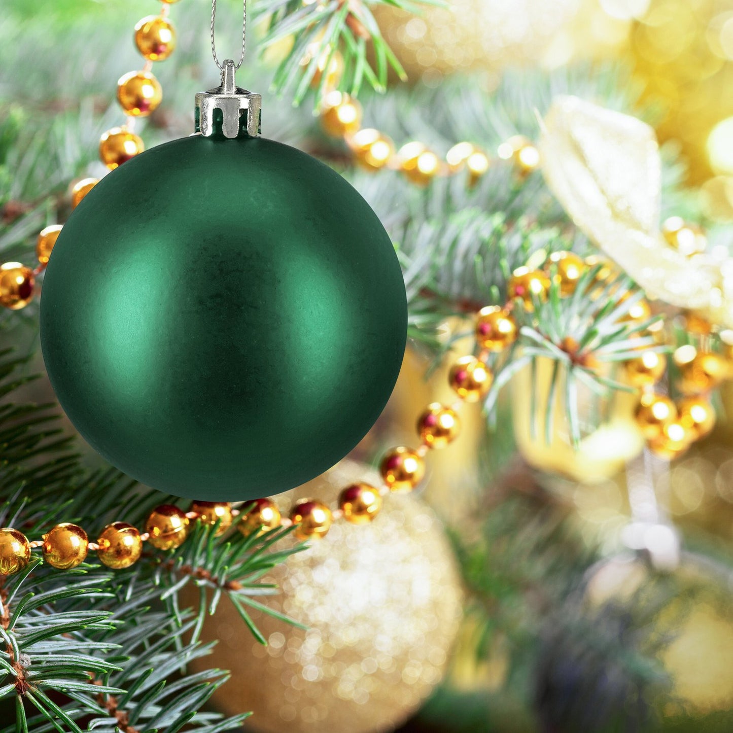 Christmas Tree Baubles Set, 100 Pieces, Matte/Glossy/Glitter