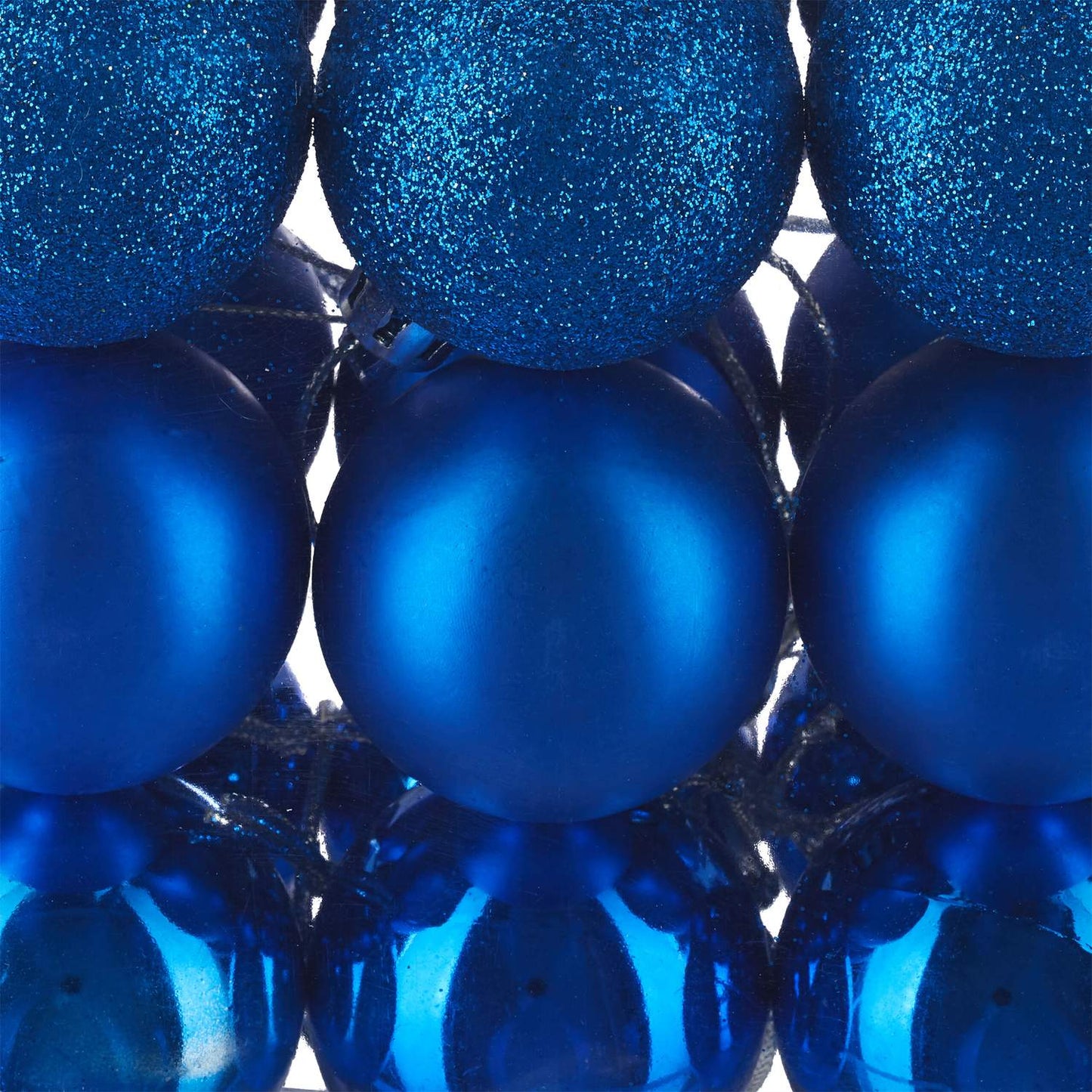 Christmas Tree Baubles Set, 100 Pieces, Matte/Glossy/Glitter