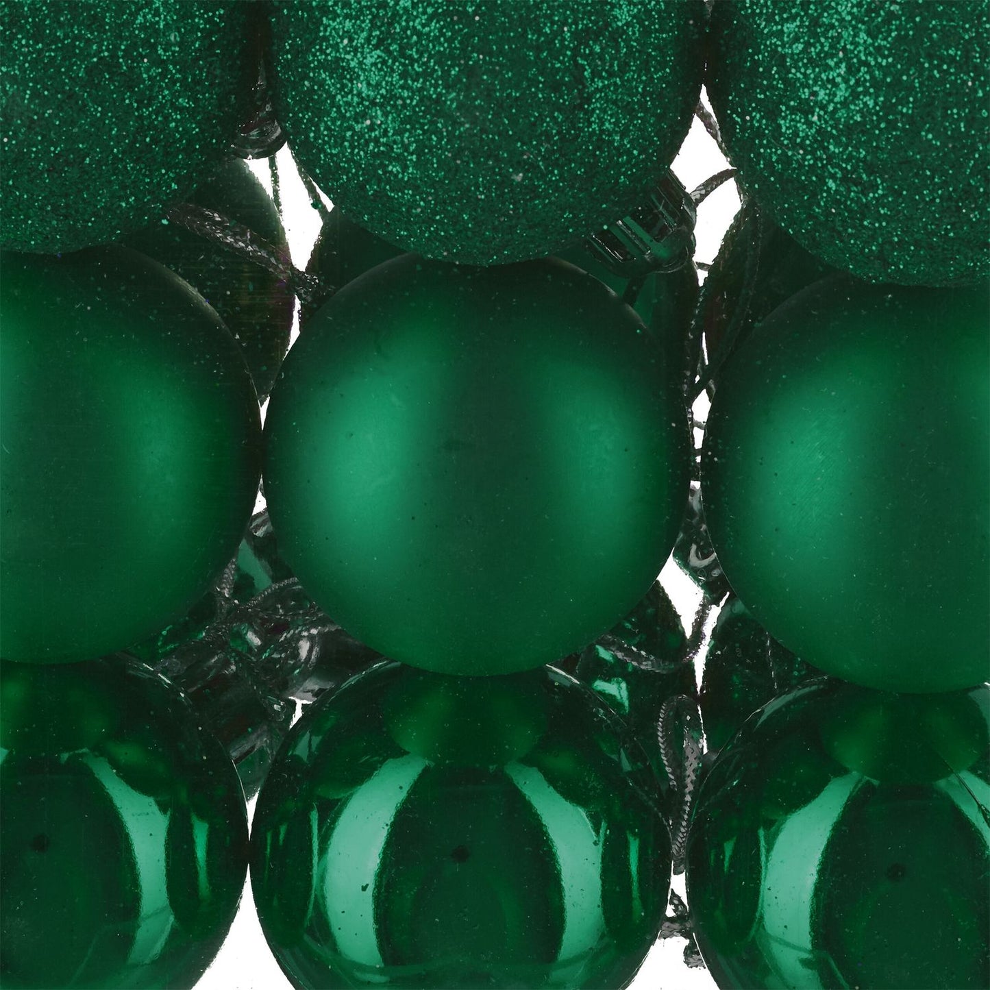 Christmas Tree Baubles Set, 100 Pieces, Matte/Glossy/Glitter