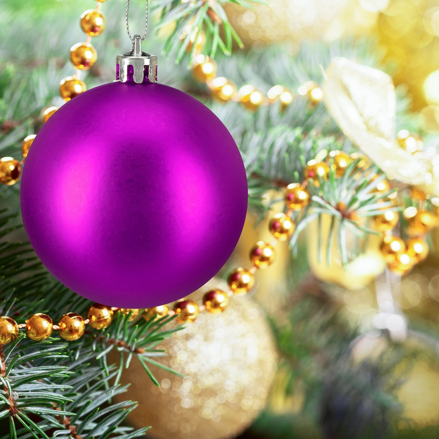 Christmas Tree Baubles Set, 100 Pieces, Mixed Finishes