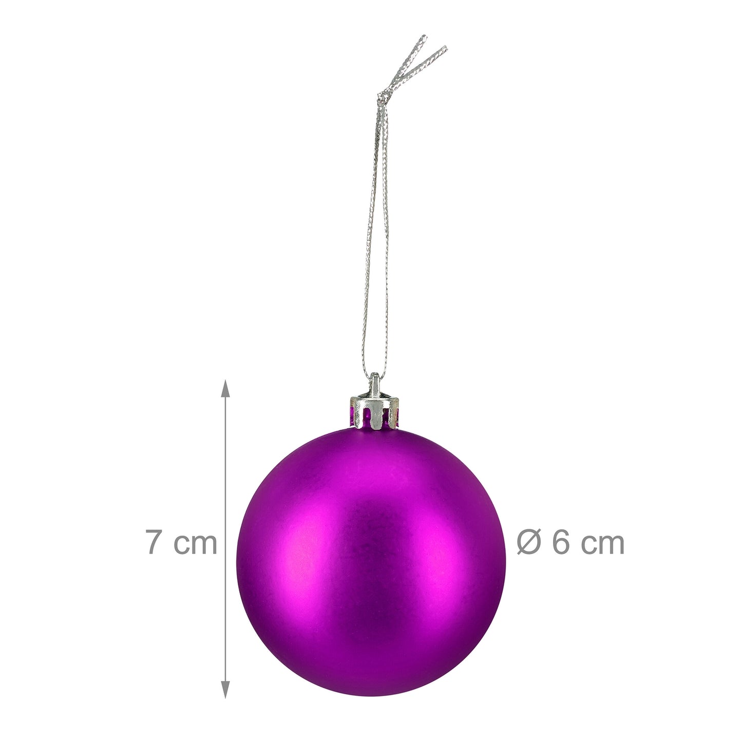Christmas Tree Baubles Set, 100 Pieces, Mixed Finishes